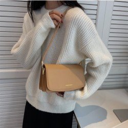  Simple Solid Color PU Armpits Bags
