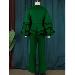 Pure Color V-Neck Patchwork Women's Jumpsuits  Pure Color V-Neck Patchwork Women's Jumpsuits