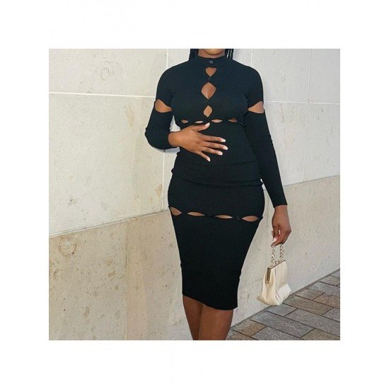  2024 Design Sense Stitching Women's Skirt Suit