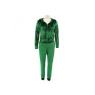 Sports Solid Hooded Collar 2 Piece Outfit Sets