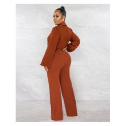 Sexy Pure Color Long Sleeve Women's Jumpsuit  Sexy Pure Color Long Sleeve Women's Jumpsuit