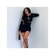 2024 Design Sense Stitching Women's Skirt Suit