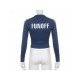  2024 New Contrast Color Letter Women's Short Jacket