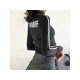  2024 New Contrast Color Letter Women's Short Jacket