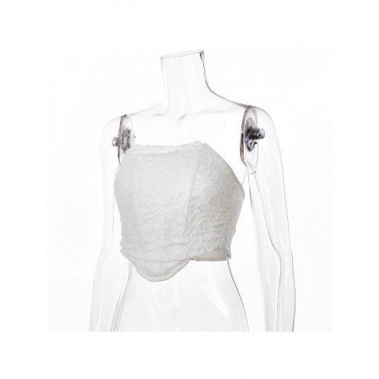 2024 Fishbone Backless Strapless Women's Irregular Vest