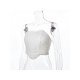  2024 Fishbone Backless Strapless Women's Irregular Vest