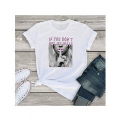 Trendy Graphic Crew Neck Summer Women T Shirts