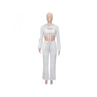  Pure Color Wholesale Casual Trousers Sets