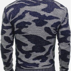  Casual Loose Round Neck Men Knitwear