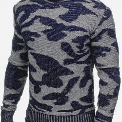  Casual Loose Round Neck Men Knitwear