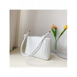 Fashion PU Pure Color Pleated Shoulder Bag  Fashion PU Pure Color Pleated Shoulder Bag