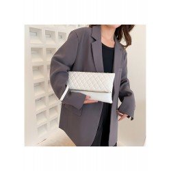 Casual Street Ladies Rhombus Lattice White Clutch Bags Casual Street Ladies Rhombus Lattice White Clutch Bags