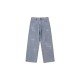 Patchwork Cross Wide Leg Blue Jeans For Women