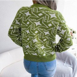 Star Pattern Casual Pullover Sweaters