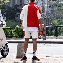  Casual Colorblock Zipper Long Sleeve Men's Jacket