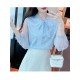  Fall 2024 Pure Color Bow Women's Shirt