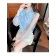  Fall 2024 Pure Color Bow Women's Shirt