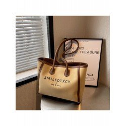 Canvas Letter Large Capacity Women's Tote Bag  Canvas Letter Large Capacity Women's Tote Bag