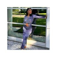  2024 Autumn Round Neck Slim Long Dress