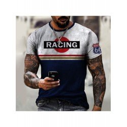 Round Neck Casual Printing Men's T-Shirt  Round Neck Casual Printing Men's T-Shirt