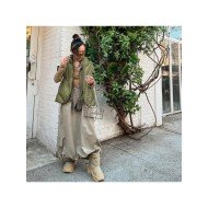 Zipper Up Street Sleeveless Down Coats For Women