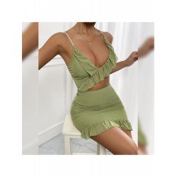 Summer Sexy Stringy Selvedge Hollowed Out Sleeveless Dress  Summer Sexy Stringy Selvedge Hollowed Out Sleeveless Dress