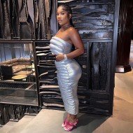 Street Trendy Cropped Top And Midi Skirt Sets