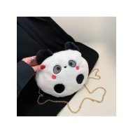  2024 Fall Cute Plush Contrast Color Women's Bag