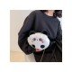  2024 Fall Cute Plush Contrast Color Women's Bag