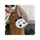  2024 Fall Cute Plush Contrast Color Women's Bag