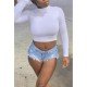  2024 Pure Color Women's Crop Top