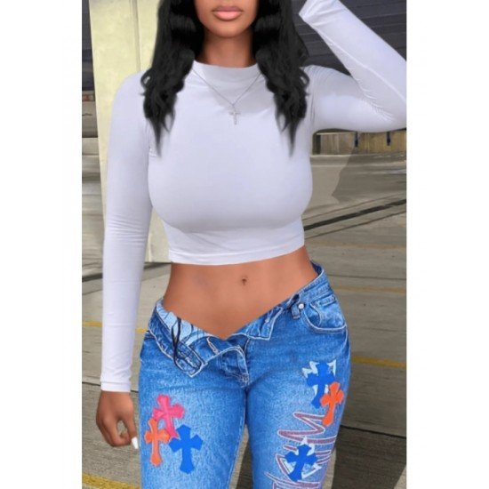  2024 Pure Color Women's Crop Top
