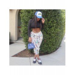 Personalized Fashion Graffiti Printing Women's Pants  Personalized Fashion Graffiti Printing Women's Pants