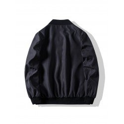 Autumn Casual Black Plus Size Jacket For Men Autumn Casual Black Plus Size Jacket For Men