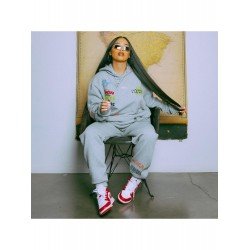  Letter Printing Hooded Women's Casual Sets