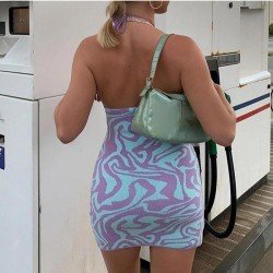  Sexy Halter Backless Sleeveless Dress For Women