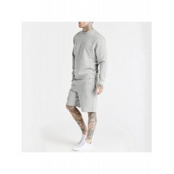 Leisure Round Neck Pure Color Men's Shorts Suit  Leisure Round Neck Pure Color Men's Shorts Suit