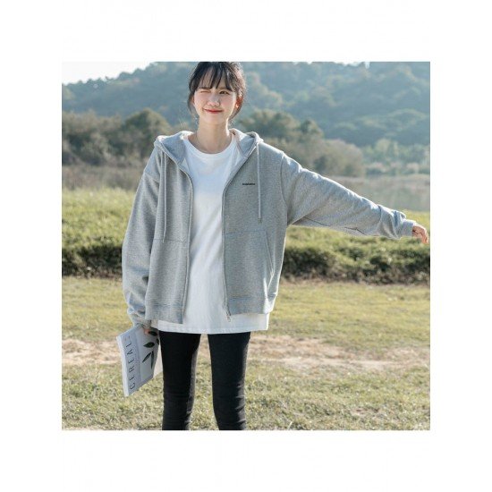  2024 New Loose Hooded Sweater Coats