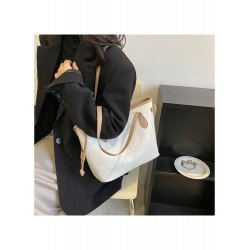 PU Rhombus Lattice Large Capacity Tote Bag  PU Rhombus Lattice Large Capacity Tote Bag