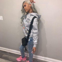 Casual Printed Loose Women Hoodies Tops