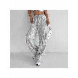 Pockets Solid Straight Leg Black Pants For Women Pockets Solid Straight Leg Black Pants For Women