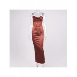 Ladies Satin Vintage Sleeveless Prom Maxi Dresses Ladies Satin Vintage Sleeveless Prom Maxi Dresses