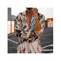 Casual Fashion Printing Long Sleeve Shirt For Men  Casual Fashion Printing Long Sleeve Shirt For Men