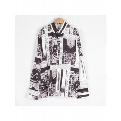 Casual Fashion Printing Long Sleeve Shirt For Men  Casual Fashion Printing Long Sleeve Shirt For Men