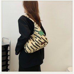 Canvas Printed Hasp One Shoulder Bags