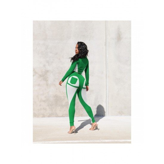 Color Blocking Long Sleeve Cropped Top And Trouser Sets Color Blocking Long Sleeve Cropped Top And Trouser Sets