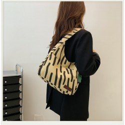 Canvas Printed Hasp One Shoulder Bags