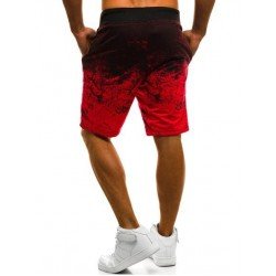 Contrast Color Sports Jogger Drawstring Men Shorts