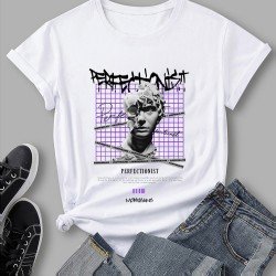 Latest Ladies White Graphic T Shirts