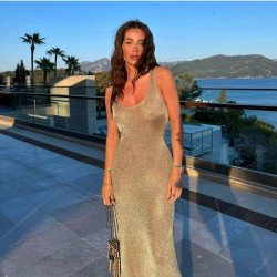  Summer Fashion U Neck Women's Sleeveless Dress